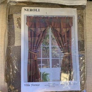 Set Of 2 Villa Firenze Window Curtains Approx 51” By 84”